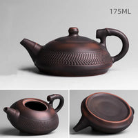 Théière kung fu artisanale en céramique style chinois