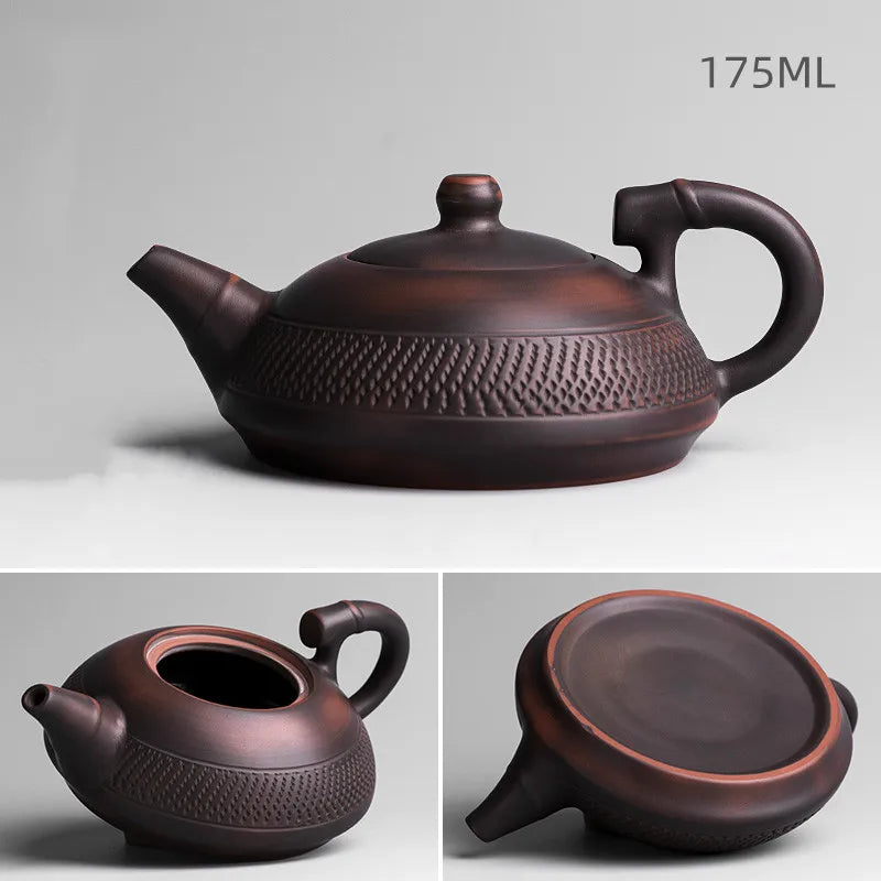 Théière kung fu artisanale en céramique style chinois
