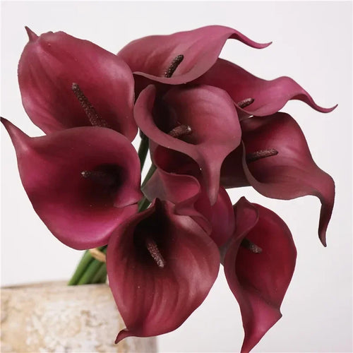 bouquet de lys calla artificiels réalistes pour décoration intérieure