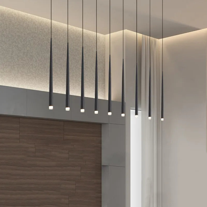 lustre de luxe nordique moderne avec éclairage led - vue 3 sur 11