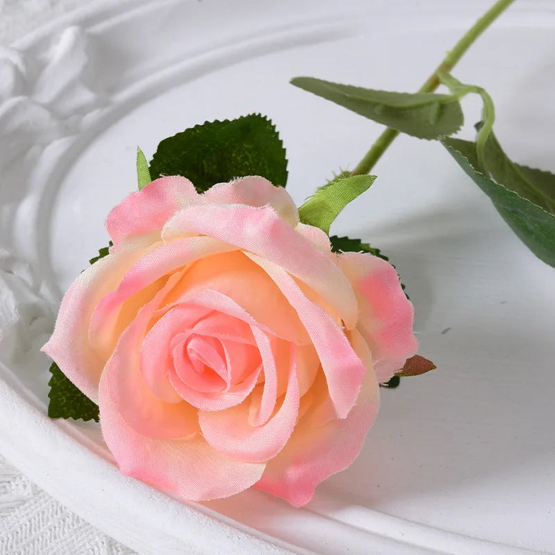 rose artificielle en soie pour décoration de mariage et événements - vue 11 sur 28