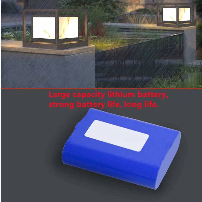 lampe LED solaire moderne pour décoration d'extérieur luxueuse - vue 6 sur 14