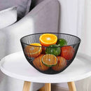 panier de rangement en métal pour fruits et pain