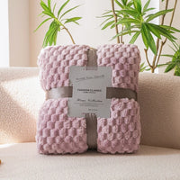 Plaid carreaux doux en velours moelleux salon chambre
