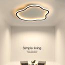 Plafond moderne à LEDs lampes lustre modélisation créative plafonnier salon chambre simple rond décor à la maison éclairage intérieur