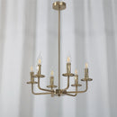 lustre moderne simple en fer avec lumière créative