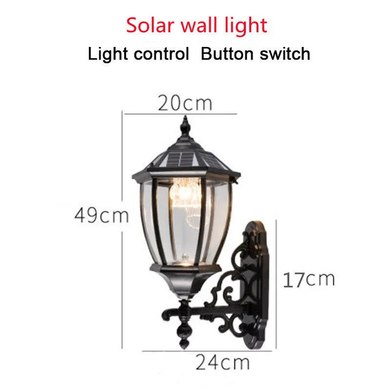 lampe solaire extérieure pour éclairage de jardin et allée
