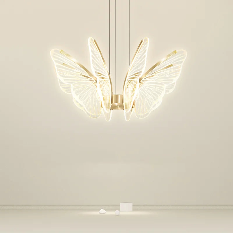 Moonriver éclairage LED papillon lustres salon Table à manger suspension lampe Style moderne suspension pour la maison - vue 6 sur 10