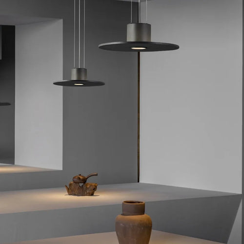 lampe led ufo suspendue design minimaliste réglable en hauteur