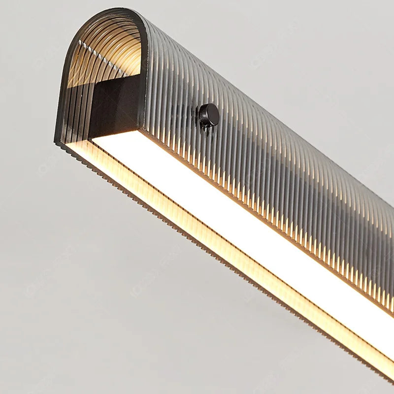 lampes suspendues led en acrylique 3 gradations style minimaliste hauteur réglable - vue 6 sur 8