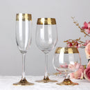 Verre à champagne cristal style européen bord raffiné