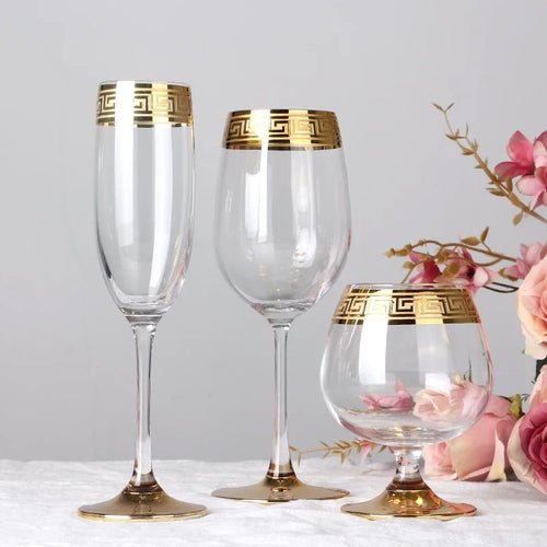 Verre à champagne cristal style européen bord raffiné