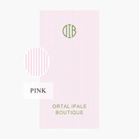 serviette de plage personnalisee monogramme rayures style preppy