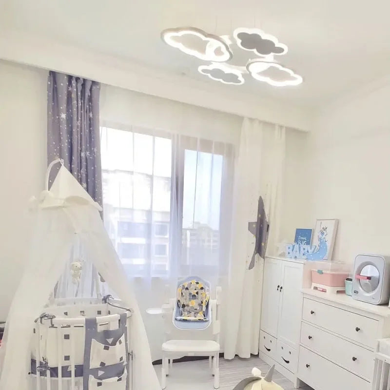 Plafonnier LED suspendu en forme de nuage - vue 6 sur 14