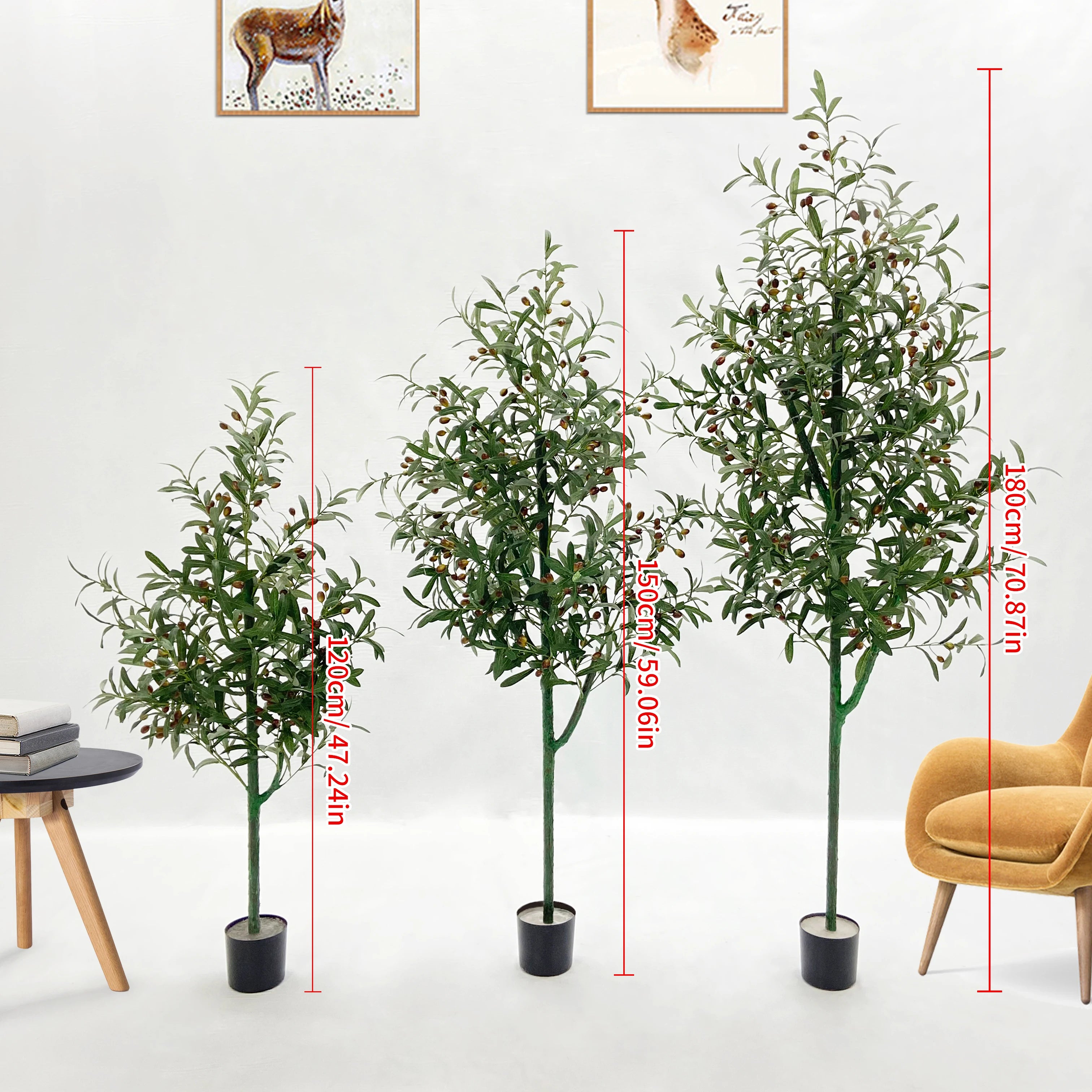 plante artificielle en pot pour décoration intérieure moderne - vue 4 sur 12