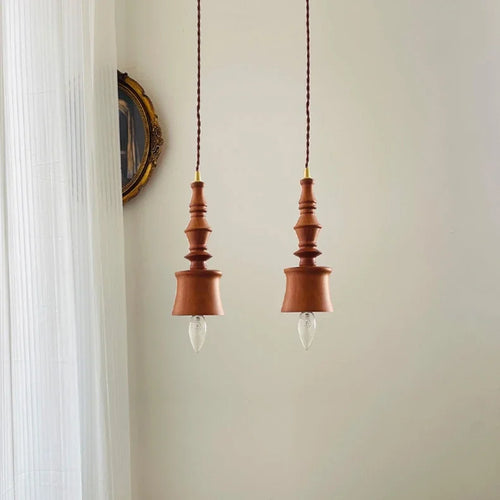 lampe de chevet rétro en bois style japonais pour bar et restaurant