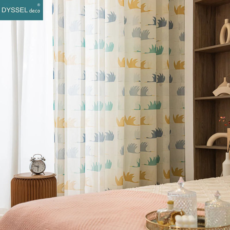 Voilage enfants motifs animaux style européen chambre enfant