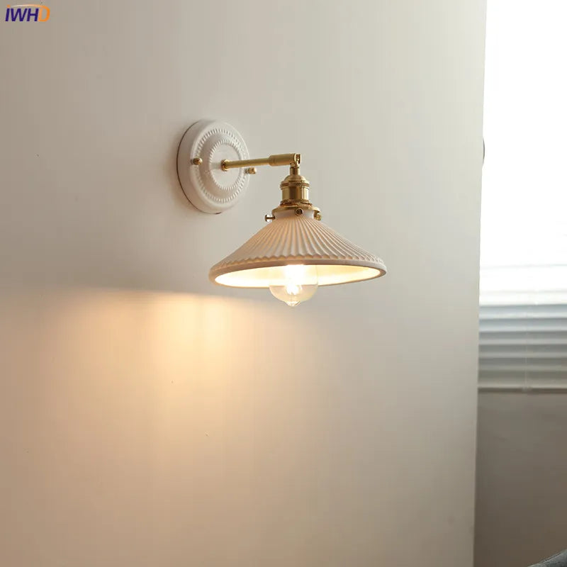 applique murale led iwhd nordique japonaise