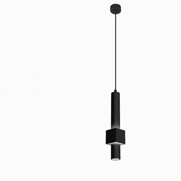 suspension à led nordique tube long éclairage intérieur dimmable - vue 13 sur 14