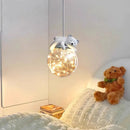 lustre moderne mignon pour chambre d'enfants ours et lapin