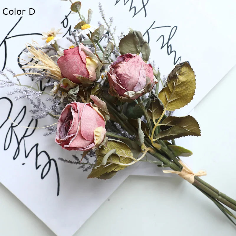 bouquet de roses simulées rétro pour décoration dHalloween - vue 11 sur 13