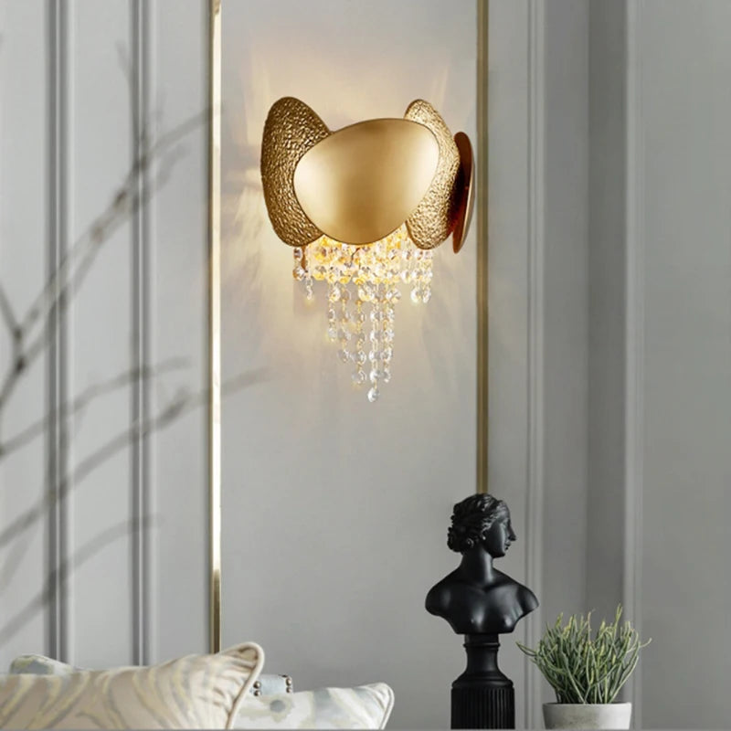 Applique murale en cristal Vintage créative de luxe - vue 5 sur 7