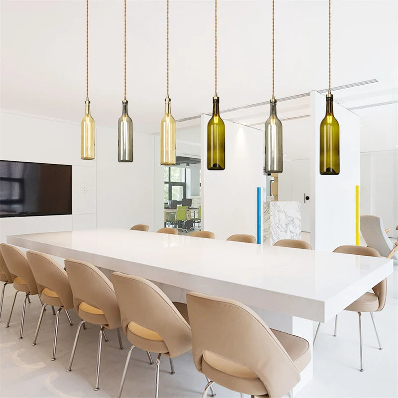 suspension moderne en laiton et verre pour décoration intérieure