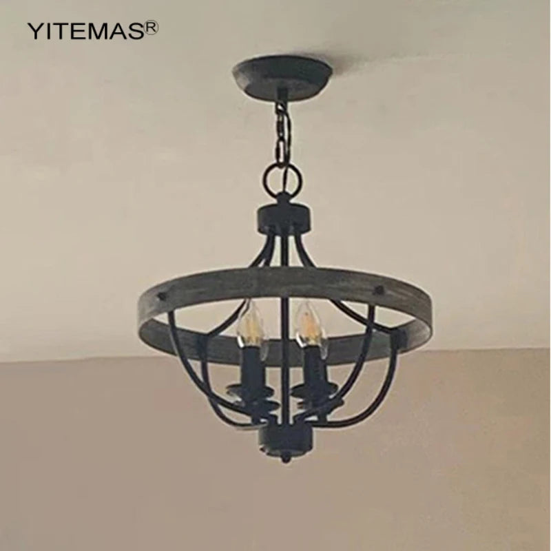 Petit lustre de plafond semi-encastré