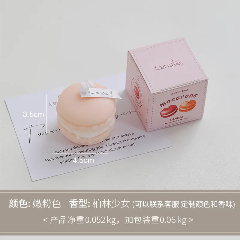 mini bougie parfumée macaron pour décoration intérieure et souvenirs - vue 11 sur 13