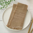 Serviette de table gaze de coton style rustique vintage