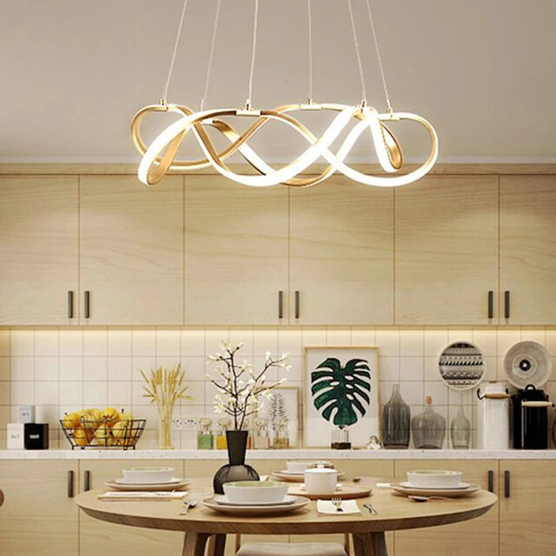 Lustre LED suspendue moderne style europe du nord - vue 3 sur 12