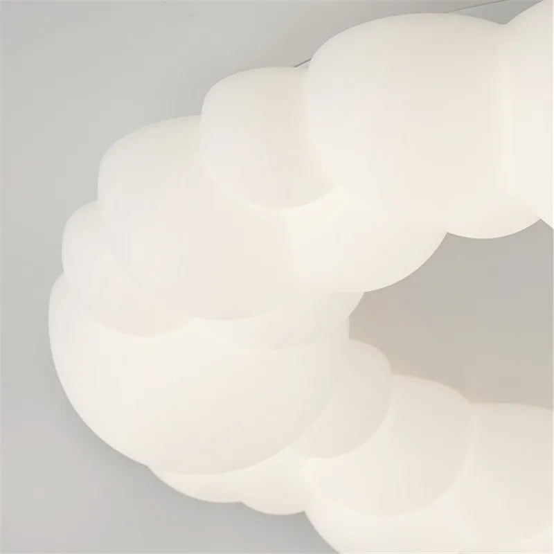 plafonnier led moderne design nordique en forme de nuage