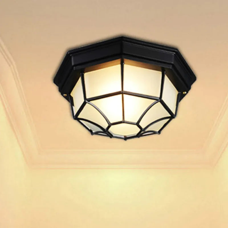 plafonnier led minimaliste extérieur étanche pour espaces modernes - vue 3 sur 9
