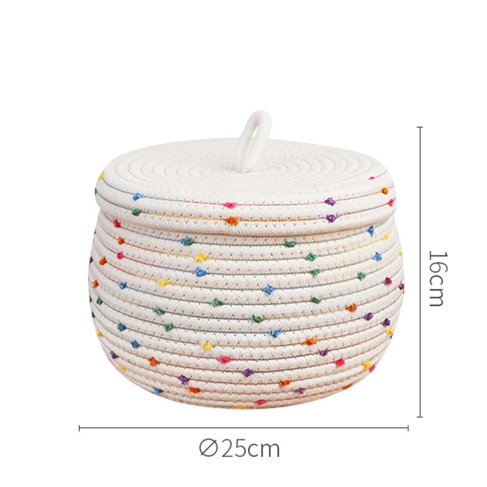 panier en coton tissé à la main pour rangement décoratif - vue 14 sur 15