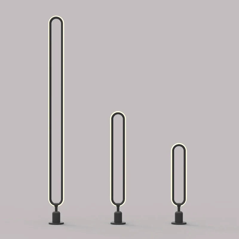 lampe LED extérieure ronde minimaliste pour jardin et allée