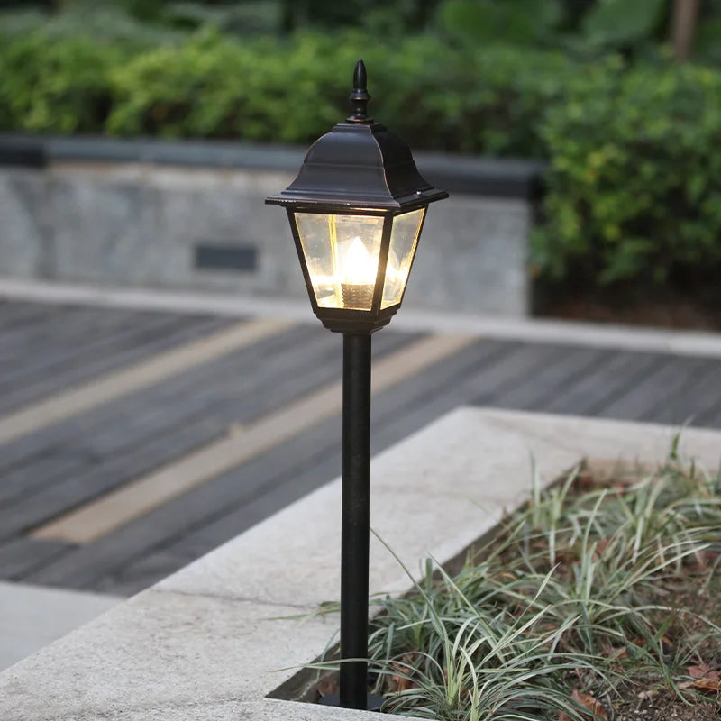 Lampe à gazon extérieure en aluminium porche jardin étanche réglable parc décoration cour pelouse paysage IP54 lumières pelouse lumière - vue 5 sur 8