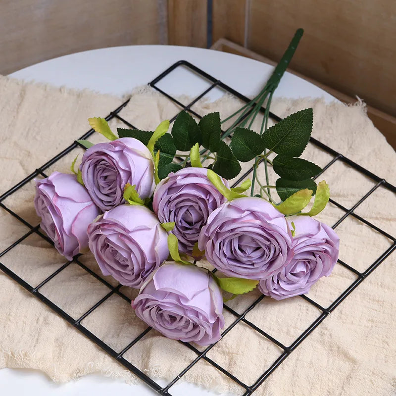 bouquets de roses artificielles pour décoration de mariage et artisanat - vue 14 sur 17
