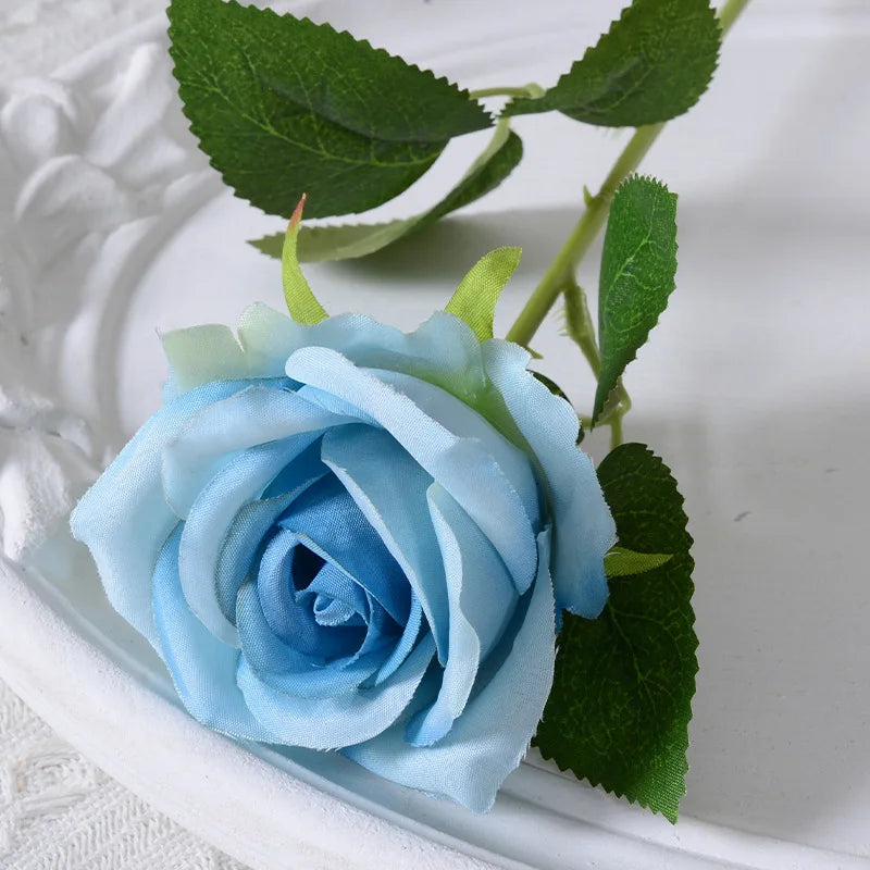 rose artificielle en soie pour décoration de mariage et événements - vue 14 sur 28