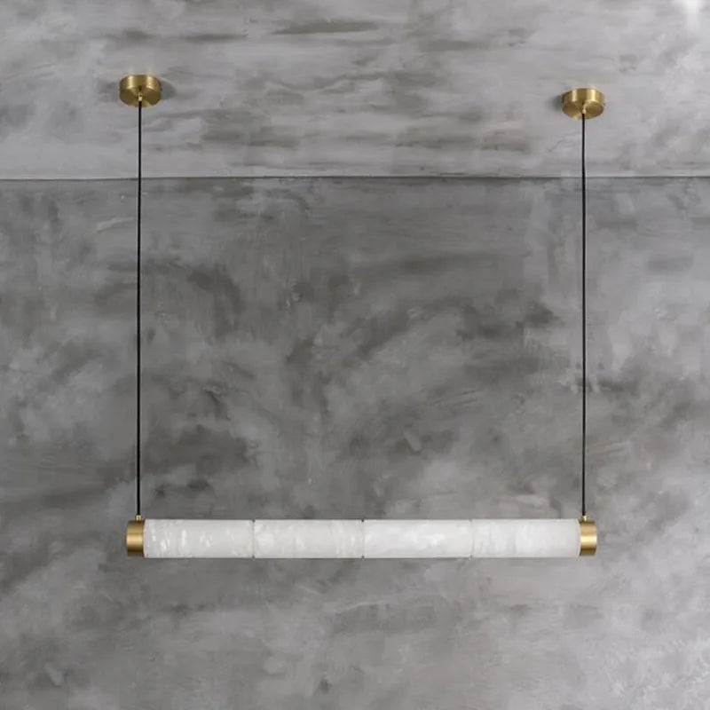 Lustre en cuivre de forme longue de luxe Décor - vue 5 sur 10