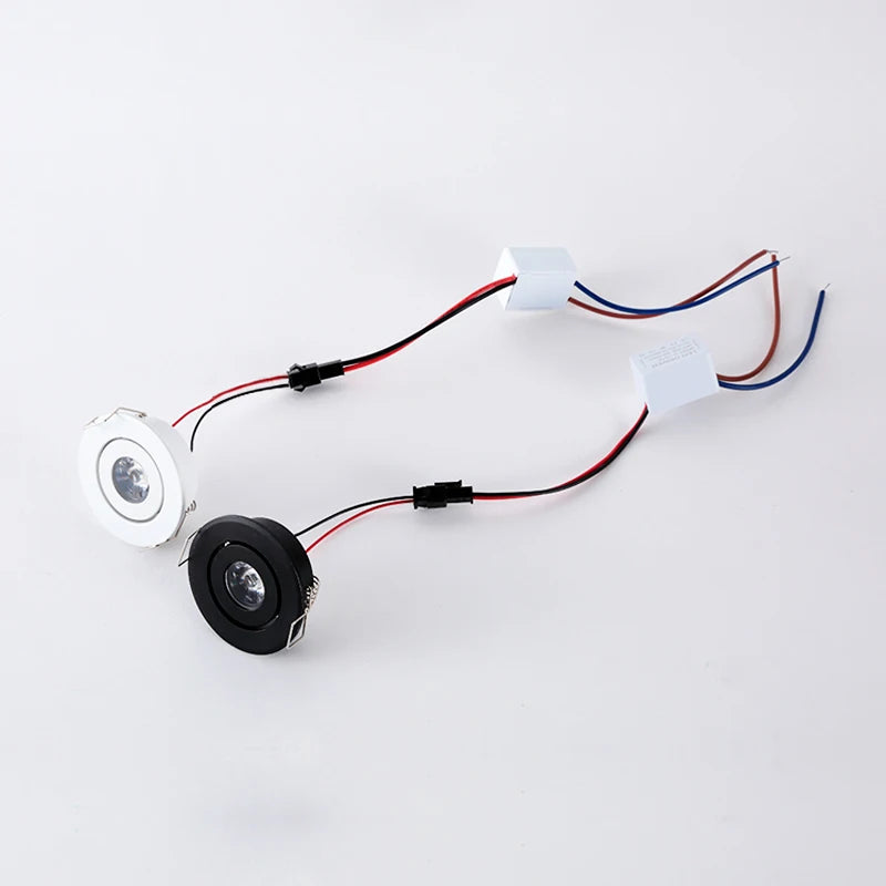 lot de 6 mini spots led dimmables encastrés en aluminium