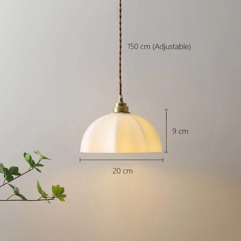 suspension nordique en métal et verre design industriel - vue 7 sur 7