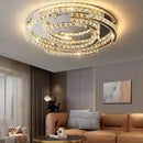 lampe de plafond led en cristal de style moderne avec télécommande