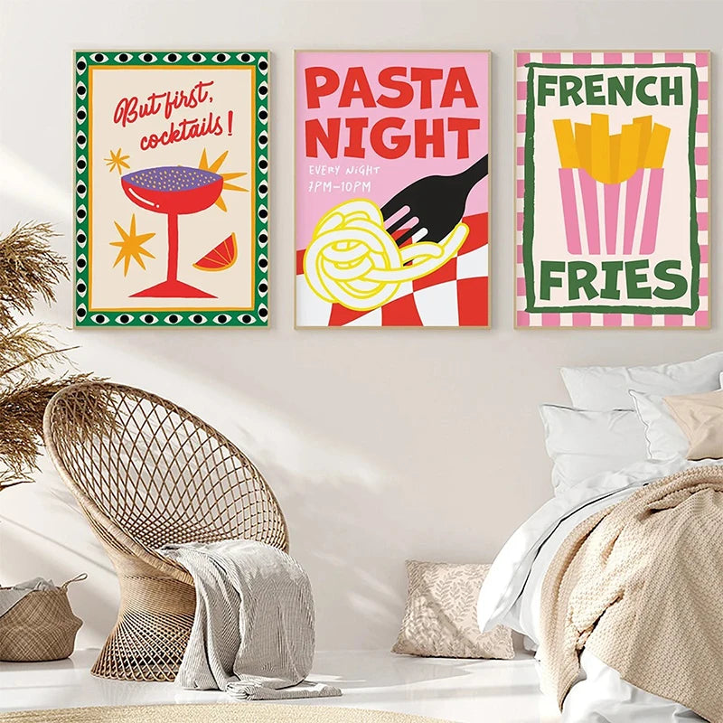 affiche citation art alimentaire pour décoration de cuisine