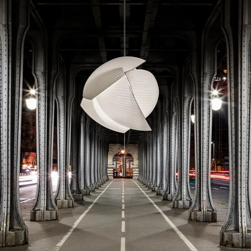 SANDYHA tissu blanc moderne suspension éclairages créatif Lustre Art Led Salon salle à manger Lustre Salon Design suspendu Lampara - vue 5 sur 9