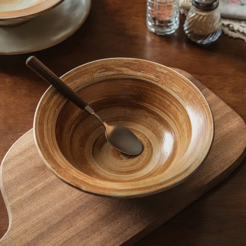 Bol ramen style chapeau paille céramique texture japonaise - vue 4 sur 7