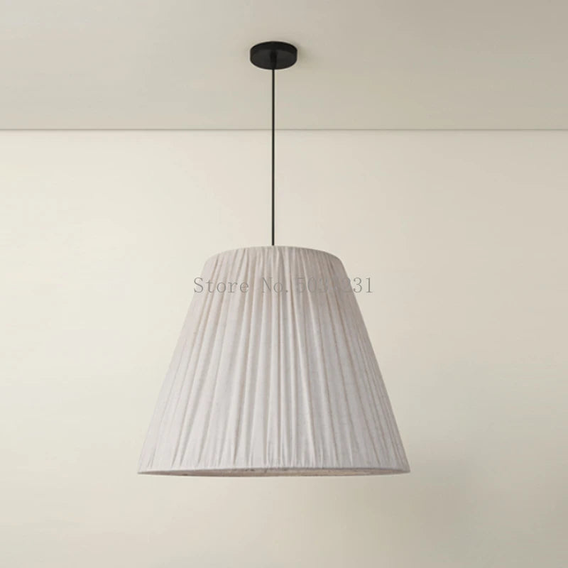 suspension en tissu chinois moderne avec design pli rétro