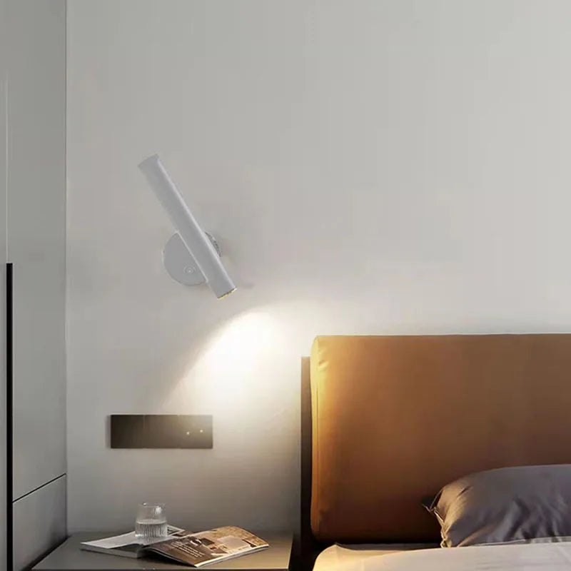 applique murale led rotative moderne pour lecture et détente - vue 5 sur 8