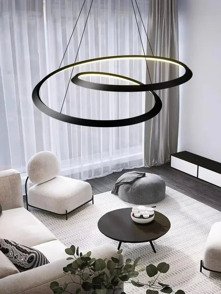 Lustre LED suspendu au design moderne - vue 5 sur 15