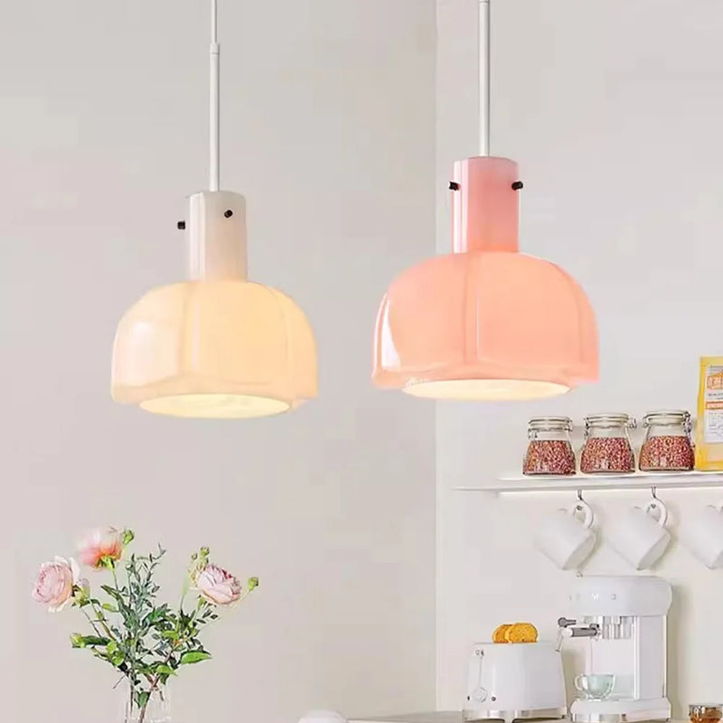 lampe suspendue médiévale en verre luminaire décoratif d'intérieur