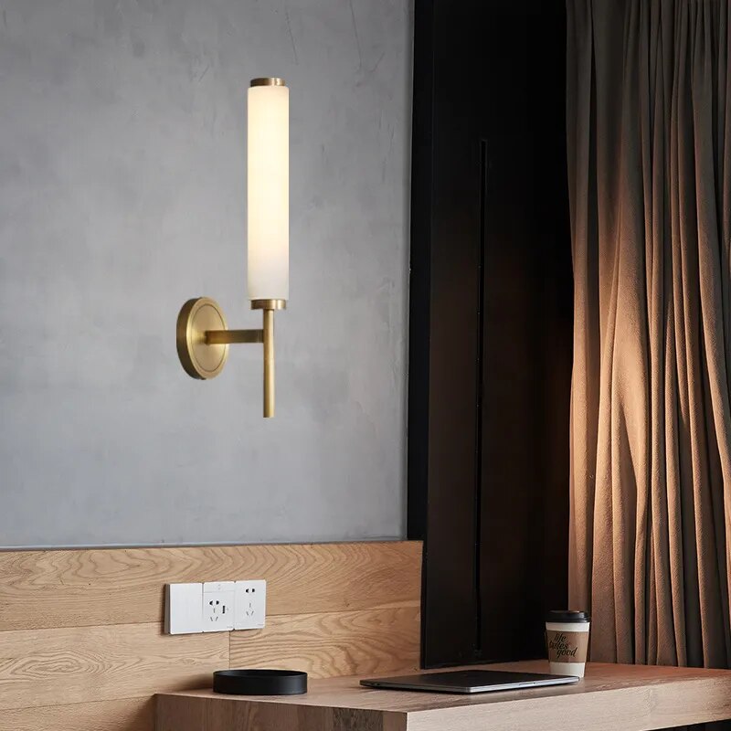 Applique murale LED en marbre naturel - vue 6 sur 7